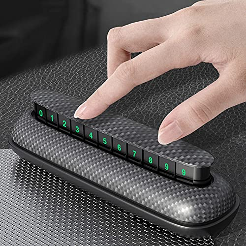 Luminous Auto Temporäre Parkkarte, Auto Telefonnummernschild Magnetische Temporäre Parkkarte Handynummer Stand Halter, Temporäre Stop Karte Car Temporary Park Telefonnummer Dashboard-Karte