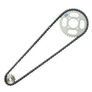 HMParts kedjesats kedjeuppsättning 420–14/37 tänder för Dirt Bike Pit Bike