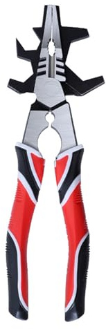 MIG Welding Pliers, Heavy Duty Multifunction Nozzle Tip Cleaning Cutting Tool for Workshop Garage High Carbon Steel Spring Loaded TPR Non Slip Handle 8 Inch 1 Pack