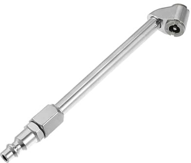 QUARKZMAN 1 Satz Doppelkopf Auto Reifenfüller Ventil Silberfarben