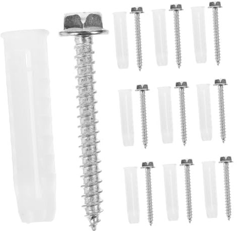 TOPBATHY 10 Ensembles vis pour cloison sèche monte support mural pour téléviseur Plâtre accessoires ancrages pour cloisons sèches à usage intensif vis de montage Plastique