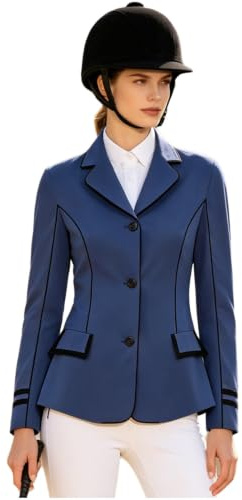dPois kostymjacka dam elegant ridjacka träningsoverall ridkläder ridrock träningsjacka långärmad blazer jacka ridskjortor vandring