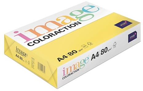Coloraction A4 papper - djupgul (förpackning med 500)