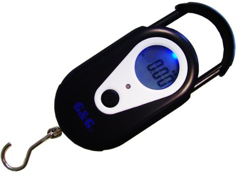 20kg/10g HG4-20-Black Fischwaage (2xAAA Batterien) Anglerwaage Hängewaage Gepäckwaage G&G