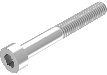 SECCARO Tornillo cilíndrico M4 x 30 mm, acero inoxidable V2A VA A2, DIN 912 / ISO 4762, hexágono interior, rosca parcial, 20 piezas