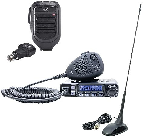 CB radio station kit PNI Escort HP 7120 ASQ with CB antenna PNI Extra 48 and additional microphone Dongle with Bluetooth PNI Mike 65 included