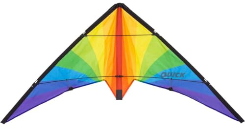 HQ Quick Rainbow Lenkdrachen für Erwachsene und Kinder ab 8 Jahren