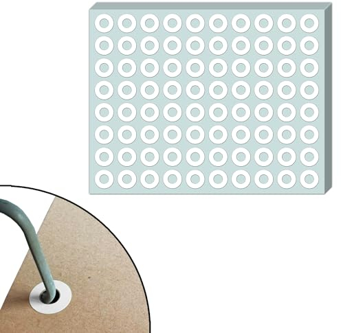 1200 Stück - Lochverstärker Selbstklebend, Verstärkungsringe Lochverstärkungsringe Ringlochverstärker - Weiß