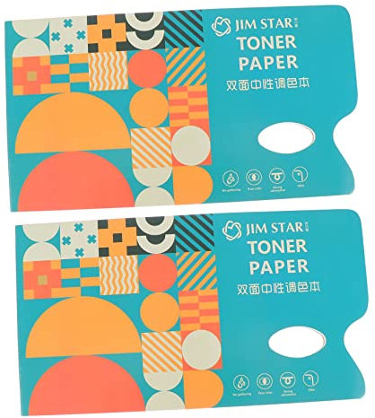 KONTONTY Reisegroße Aquarellpalette Zum Abreißen Von Blättern Tonpapier Mischpapier Für Künstler Go