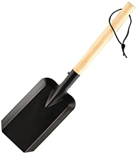 PAMINGONO Carbon Feuer Schaufel Griff Schwarz Gartenarbeit Schaufel Jäten Werkzeug Für Outdoor