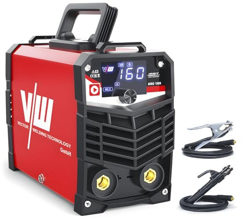 Elektroden Schweißgerät MMA 160A - Schweißgerät Elektrode - Inverter Schweissgerät - Digitales Display - Einsteigergerät- IGBT ARC 160