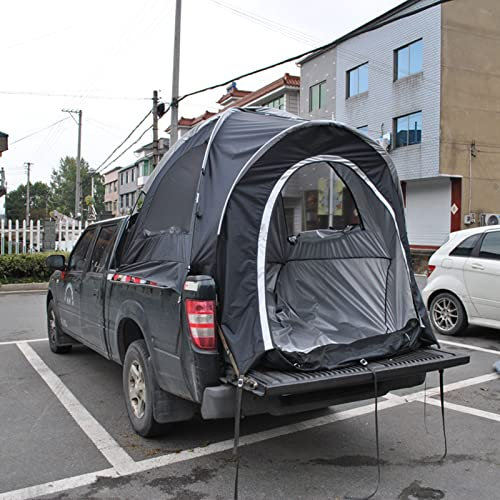 DZZTHSH field camping pickup truck tail tent, pickup truck bed tent, portable car tent, pickup truck tent, can accommodate 3-4 people to rest, suitable for camping hiking and fishin