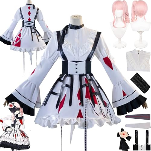 bbganlian Project Sekai Colorful Stage Akiyama Mizuki Disfraz de cosplay Personaje del juego Uniforme Conjunto Completo Halloween Carnaval Traje de vestir con Peluca para Mujeres (XS)