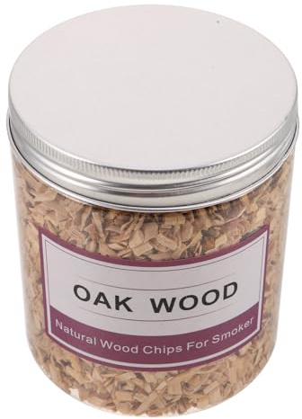 MOTHNUR Astillas de Madera de Roble Natural para Ahumar Cócteles y Whisky, 130-140g Botella Mediana, Virutas Gruesas para Barbacoa y Ahumador al Aire Libre