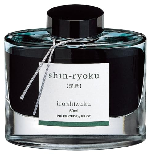 Pilot Iroshizuku Fountain Pen Ink - 50 ml Bottle - Shin-ryoku Deep Green