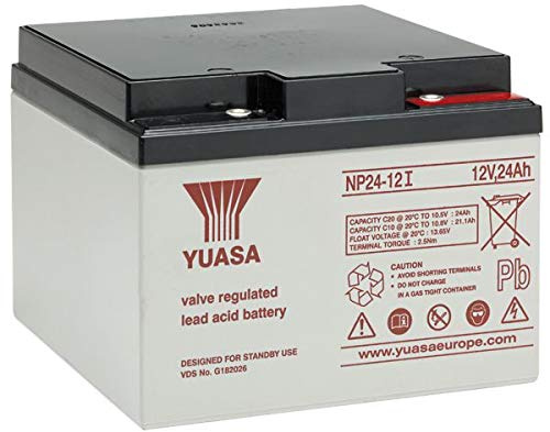 YUASA – BATTERIE YUASA NP24 – 12 (24Ah 12 V) pour tout type d'applications.