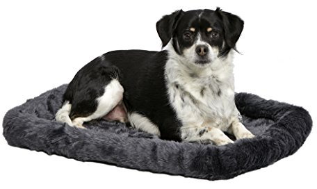 New World Modell B40224-GY Haustierkissen, Hundebett, 61 cm langes Hunde- oder Katzenbett mit bequemer Polsterung, ideal für kleine Hunderassen