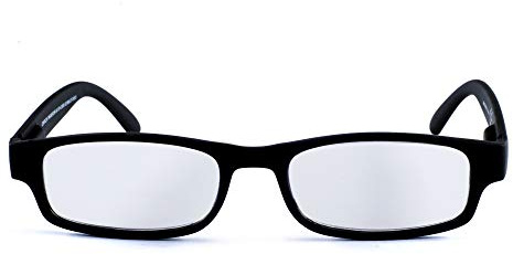 Contacta, One Color, Occhiali da Lettura per Uomo e Donna, Occhiali Leggeri, Funzionali e Colorati, Montatura con Aste Flex, Colore Nero, Diottrie +1,00, Confezione con Astuccio Portaocchiali, 21g