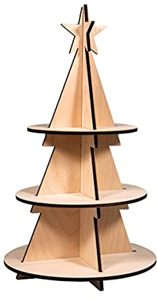 Rayher Träbyggsats hylla gran, FSC Mix Cred, natur, 44,5 cm, 5-TLG, låda 1set, 46631505, 45