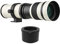 MF Objectif super télézoom F/8.3-16 420-800 mm T2 Mount avec bague d'adaptation FX-Mount 1/4 filetage de rechange pour Fujifilm X-Pro2 X-E2 X-E3 X-A5 X-M1 X-T1 X-T2 XT3 X-T10 X-T20 X-T30 X-H1 X-H1