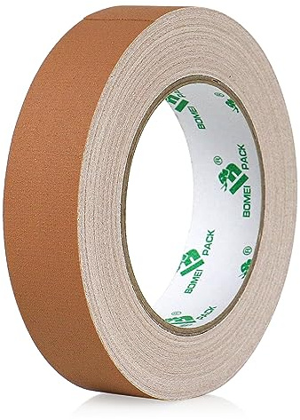 BOMEI PACK Brown Gaffer Tape, Matte Non-Reflective, 1inch x 30yds No Residue Hand Tear Self-Adhesive Gaffer Tape for Labeling, Cable, Stage, Photo Studio, Painters and Duct Repair, 1 Pack