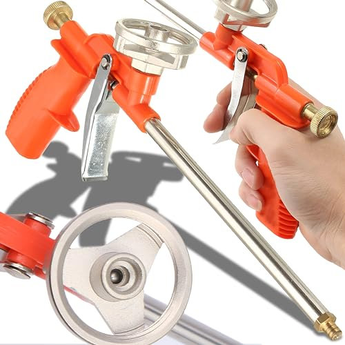 Retoo Schaumpistole Kunststoffpistole für 1 Komponenten Schaumdosen, PU-Pistole für effektives Verarbeiten von Pistolenschaum, zur Verfüllung, Dämmung & Isolierung