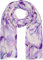 styleBREAKER Damen Schal mit Aquarell Marmor Muster und Metallic Akzenten, leichtes Tuch in Pastell Tönen, Stola 01016229, Farbe:Flieder