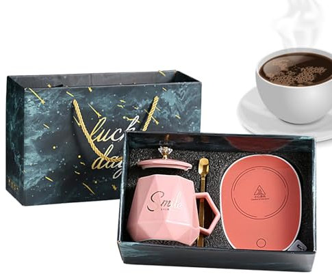 Chauffe-tasses à café USB - Chauffe-boissons chaudes de grande capacité pour tasses, verre et tasses en acier inoxydable | électrique et rechargeable 16 W