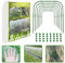 ZZMYSYXL Garden Netting Kit, 8 Pack Garden Hoops and 3x10M Ultra Fine Garden Mesh for Raised Beds, Plant Net for Vegetable Fruits Crops Row Cover Barrier Protection Net for Animals