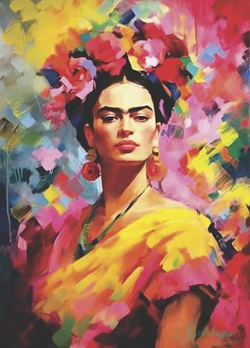 Carta di riso stile Frida Kahlo, 29 x 40,5 cm (1 pezzo), opera d'arte per decoupage per poster, mobili e artigianato, decoupage CRAFT KREATIVELY
