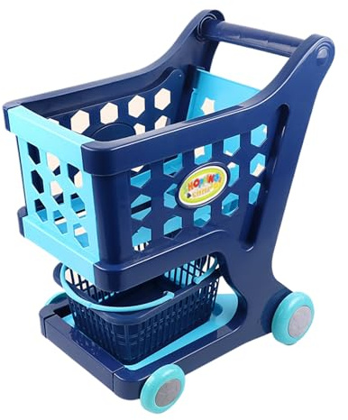 Juego de carrito de la compra para niños, juego de rol educativo, juguete realista | Carrito de juego para casa habitación infantil, fomenta el aprendizaje creativo y socialización