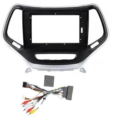 10 Tums Bilram Fascia Adapter Canbus Box Decoder Radio Dash Fitting Panel Kit För Jeep För Grand Cherokee 2014 2015 2016 2017 2018 YTdhfDGJ(Frame Cable Canbus)