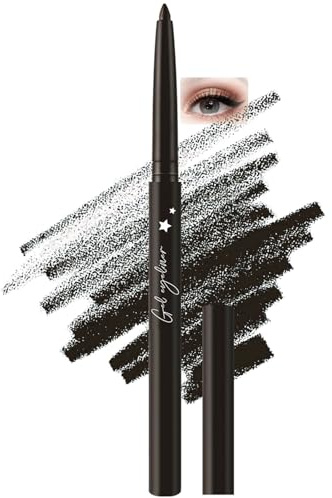 Retractable Eyeliner Pencil, Black, Fine Pointed Tip, Twist-Up, 1-Pack | Protective Cap, Controlled Lash-Line Application, Tip Extension Without A Sharpener, Daily Make-Up And Evening Looks