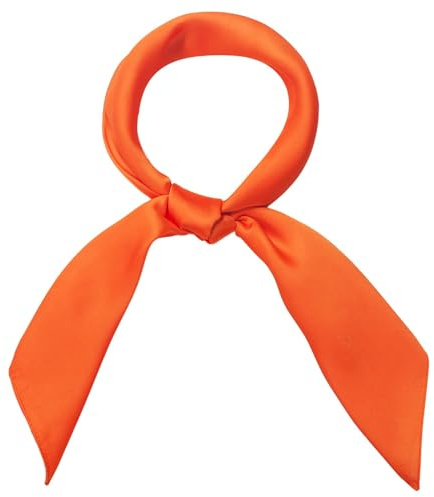 CHONGQILAO Pañuelo Cuello Mujer, 70 x 70 cm Pañuelo Cuadrado Sedoso, Bufanda de Seda Color Liso, Bufanda Cuadrada de Seda, Pañuelos Cabeza Mujer, Accesorios de Disfraces para Carnaval Halloween