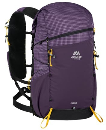 AONIJIE 30 l stor kapacitet klätterryggsäck för utomhus camping vandring vandring bergsklättring dagväska resväska svart grön blå grå 45 x 30 x 15 cm