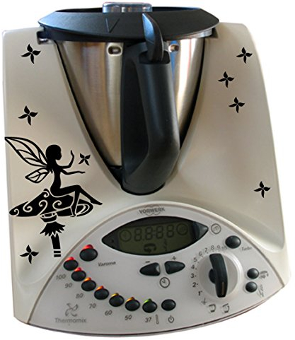 Aufkleber für den Thermomix TM31 - Märchenmotiv Fee mit Schmetterlingen