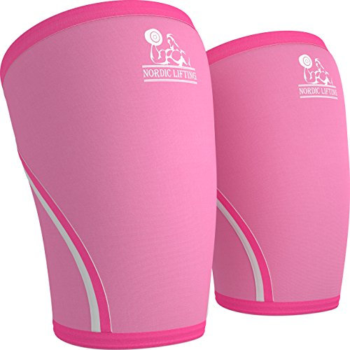 Nordic Lifting Knee Sleeves (1 Pair) Support & Compression for Weightlifting, Powerlifting & Cross Training - 7mm Neoprene Sleeve for The Best Squats - Both Women & Men