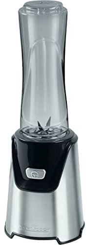 Profi Cook Smoothie-Maker PC-SM 1153 elektrischer Standmixer im Edelstahl-Gehäuse, inkl. 2 Mix-Behälter, Edelstahl-Messer, Mix-Behälter auch als Trinkflasche zu verwenden, edelstahl/schwarz