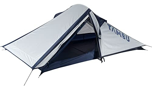 TAMBU KUTIR - Zelt 2 Personen 260x130x100cm Ultraleicht – Biwakzelt wasserdicht bis 3000mm Wassersäule - Ideal für Camping, Outdoor & Festivals - 2 Mann Zelt mit Lüftungsöffnungen & Moskitoschutz