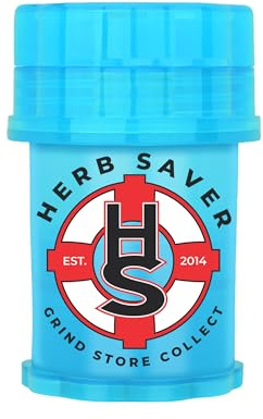 Large HerbSaver Grinder- (Light Blue)