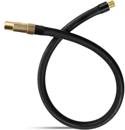 2-in-1 Air Inflator Hose Schrader & Presta Valve Adapter Extension Tube Hose for Air Compressors Bike Car Motorcycle Bicycle Tyre Air Pump Inflator Replacement Hose