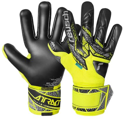 Reusch Attrakt Gold X NC Breathable Goalkeeper Gloves Men and Women Football Gloves for Adults Suitable for All Weather Conditions and Pitch Surfaces