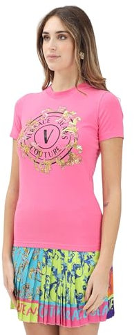 VERSACE JEANS COUTURE T-Shirt Donna Rosa ES25VE01 78HAHC01 S