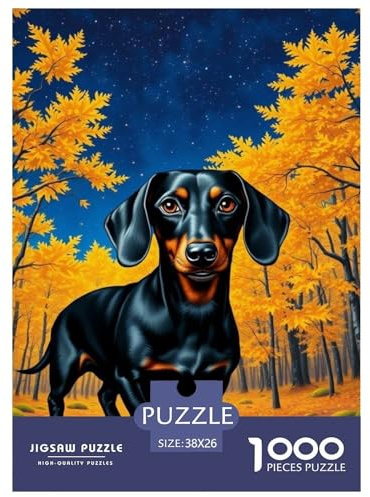 jigsaw puzzles for adults 1000 sausage dog Dachshund Birthday Gift Home Decor 38x26cm/1000pcs