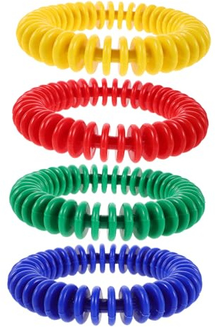 WEKAMOS Lot De 4 Anneaux De Plongée pour Enfants Équipement De Plongée sous-Marine sous-Marine Jouets De Piscine