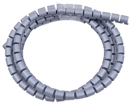 Spiralkabeln är viken Spirallindning 2 meter kabelhylsa flerfärgad 8-42mm(Grijs,30mm inside diameter)