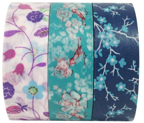 Allydrew Sweet Dusk Washi Masking Tape, 10m by 15mm, Set of 3