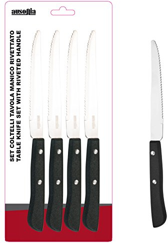 AUSONIA - 4-pack bordsknivar nithandtag