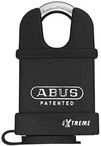 ABUS Vorhängeschloss Extreme 83WPCS/53 - wetterfest - zusätzlicher Bügelschutz - gehärteter Spezialstahl - ABUS-Sicherheitslevel 8 - Schwarz