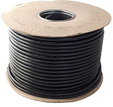 Ali's DIY 3 Core Round Black Flex Flexible Cable 3183Y 0.75 mm - 5 metre Cut Length